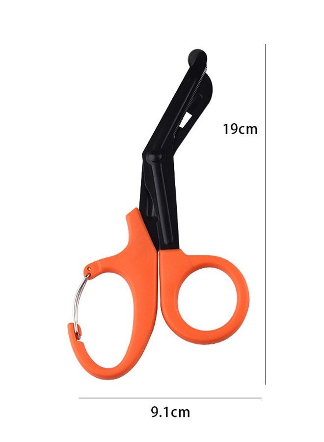 1 PCS Trauma Scissors Bandage Scissors Utility Bandage Fire Rescue Cut Scissor for Nurses Emergency Room First Aid Scissors(Orange) - Image 5