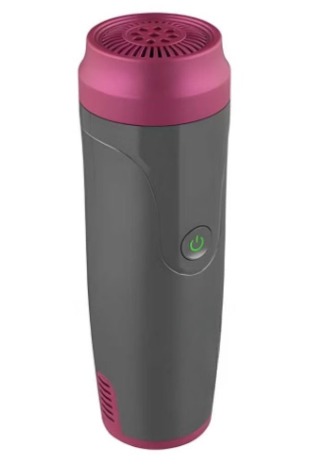 بخون مبخرة كهربائية للشعر برأس قابل لإعادة الشحن عبر منفذ USB، للاستخدام في السيارة والمنزل. مبخرة كهربائية محمولة للشعر والملابس. مبخرة كهربائية وردية اللون على شكل مشط، مناسبة للسيارة والمنزل والملابس. مبخرة كهربائية أصلية للشعر. مبخرة بخور سهلة الحمل مع رأس قابل للتبديل للشعر والأقمشة. - Image 2