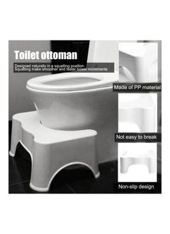 Faller Polypropylene Toilet Stool White 28x44.5x21centimeter  - Image 4