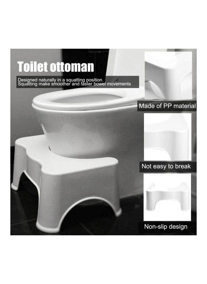 Faller Polypropylene Toilet Stool White 28x44.5x21centimeter  - Image 4