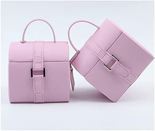 Jewelry Box Simple Double Layer Jewelry Storage Box Large Capacity Earrings Rings Jewelry Organizer,1 - Image 5