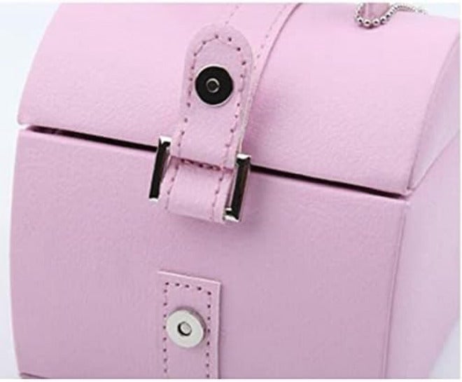 Jewelry Box Simple Double Layer Jewelry Storage Box Large Capacity Earrings Rings Jewelry Organizer,1 - Image 4