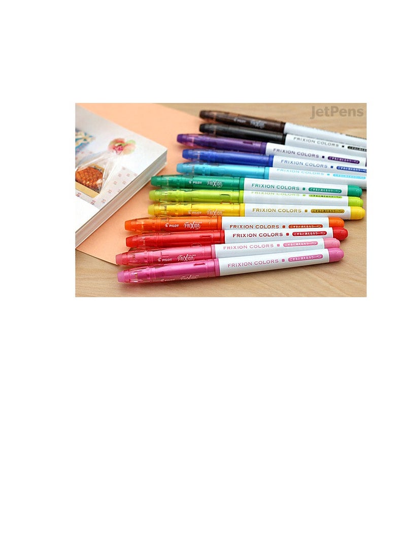 PILOT طقم أقلام فريشون القابلة للمسح 12 قطعة - أقلام فريشون الملونة القابلة للمسح - متنوعة، عبوة من 12… - Image 3