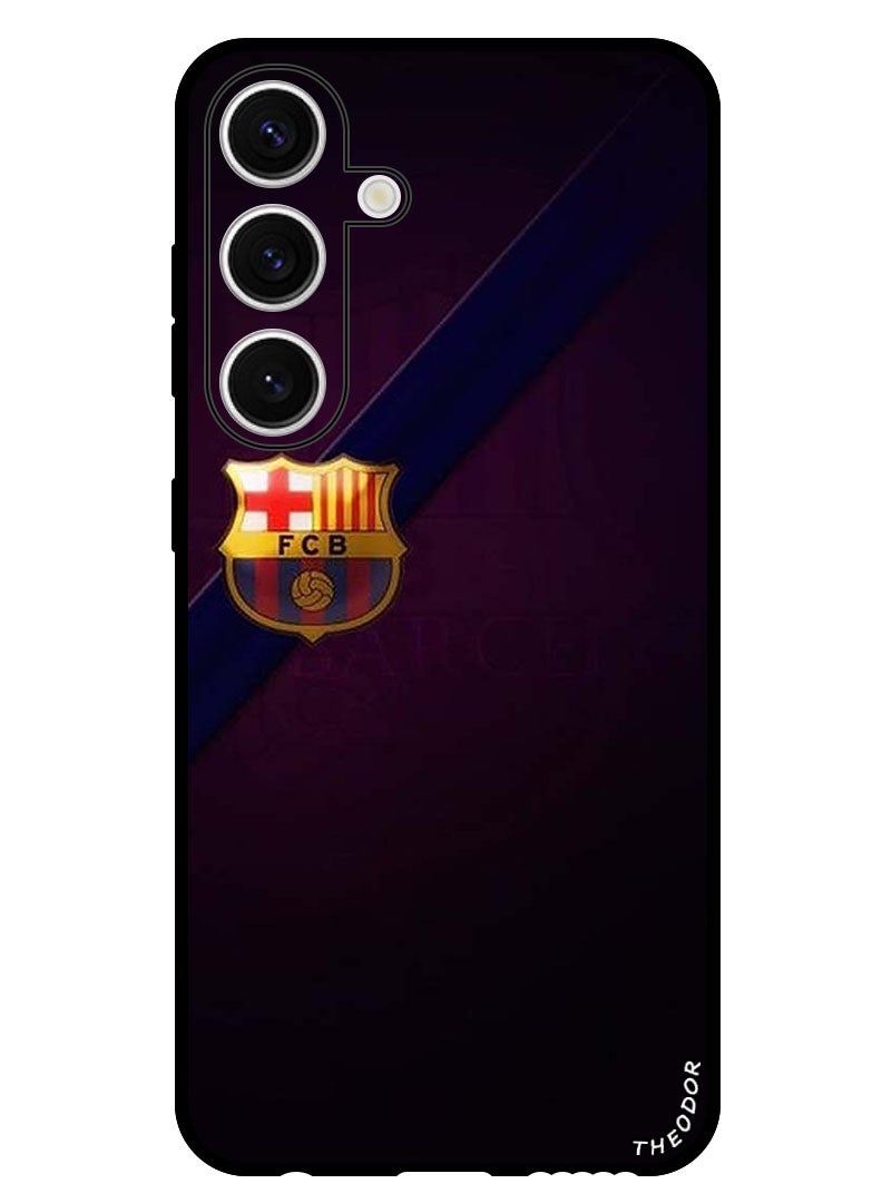 Theodor Protective Case Anti Scratch Shock Proof Bumper Cover For Samsung Galaxy S24 Minimal Barca Logo - Image 1