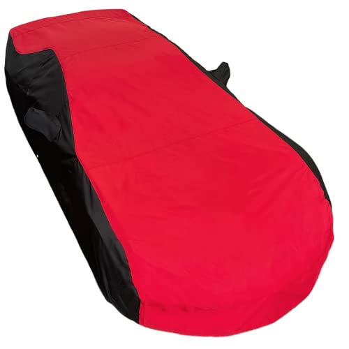 SR1 Performance C7 Corvette Indoor/Outdoor Car Cover - Ultraguard Plus 300 Denier for 2014-2019 Stingray, Z51, Z06, Grand Sport (Red/Black) - Image 4
