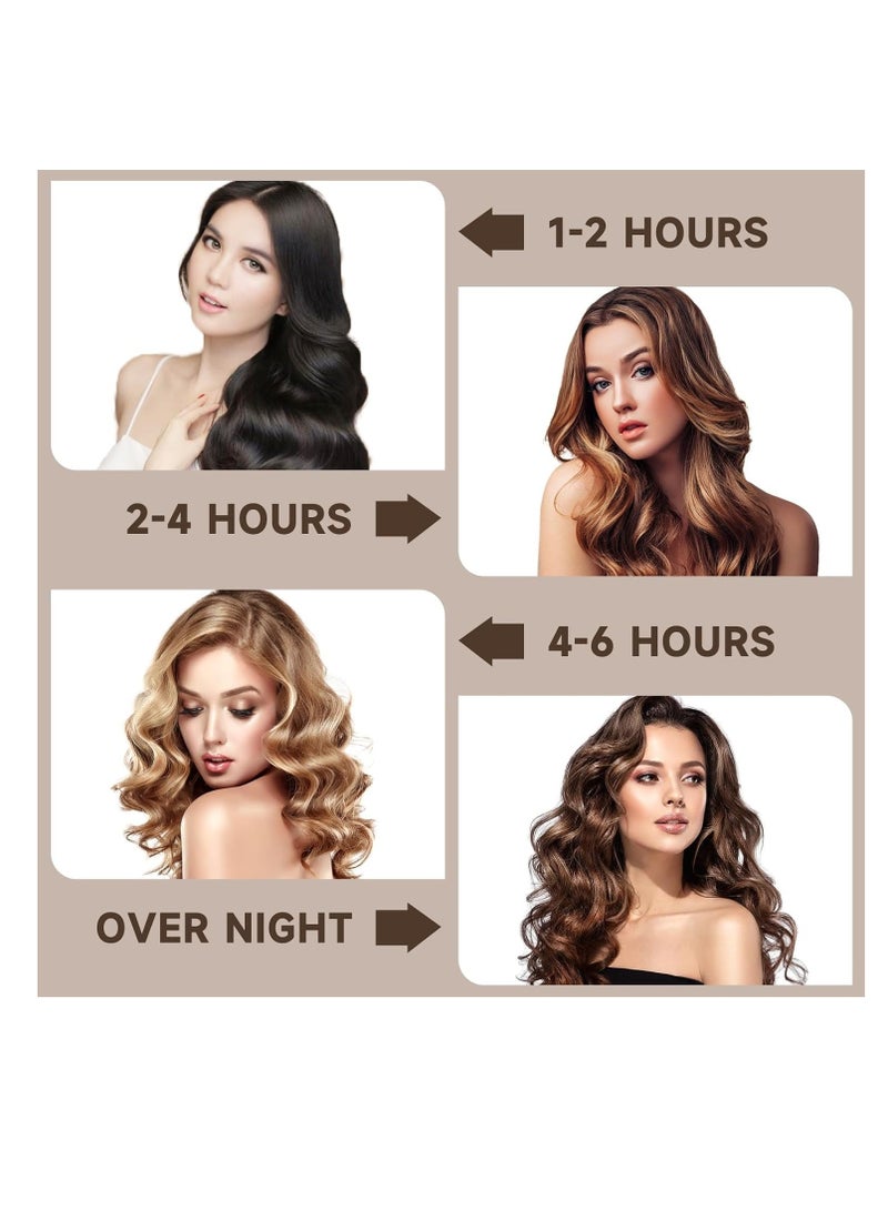 Premify 4 Pcs Jumbo Heatless Hair Curler - Satin Covered Heatless Hair Curlers Rollers for Long & Short Hair | No Heat Flexi Rods for Heatless Curls for All Hair | Hair Curlers To Sleep in - Image 3
