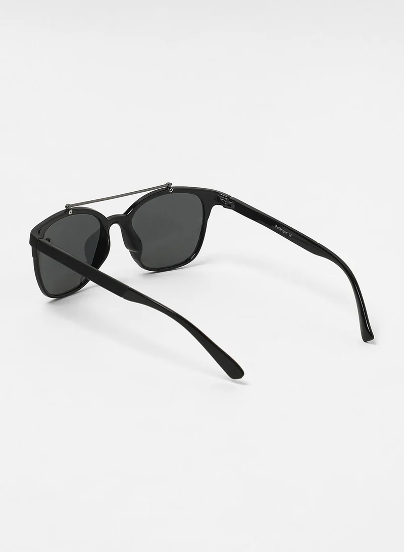 Haute Sauce The Bar Aviator Sunglasses - Onyx Black