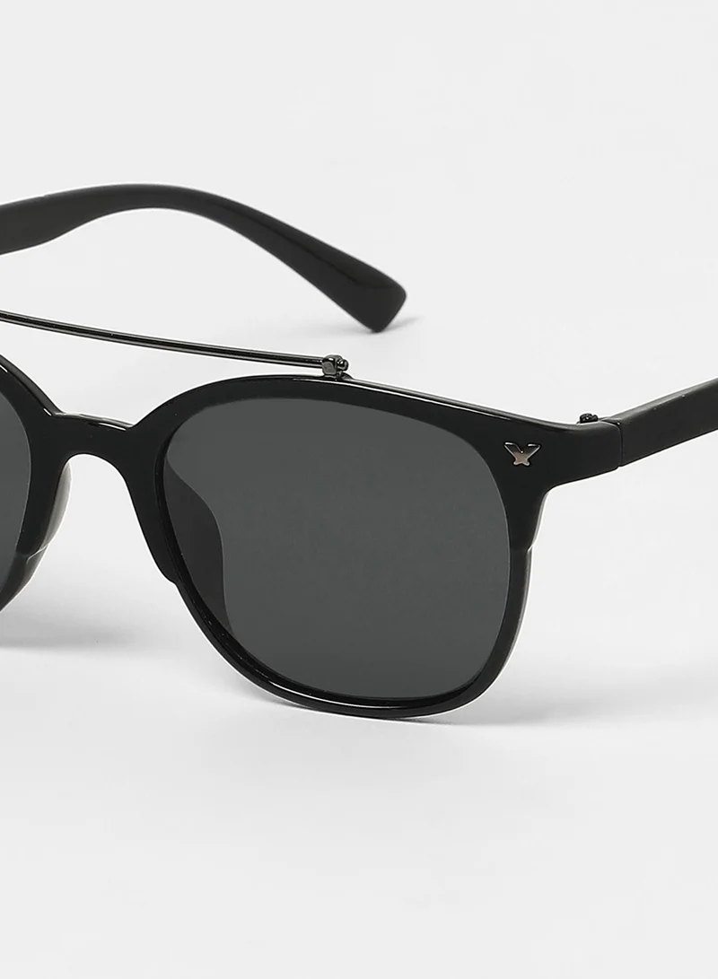 Haute Sauce The Bar Aviator Sunglasses - Onyx Black