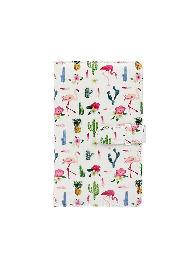 yongsheng 96-Pocket Printed Photo Album， Flamingo Photo Album Cover Picture Storage Album with 96 Pockets Photo Album Book for Photos Engagements Graduations Guestbook Note Taking Cards Family Wedding  - Image 1