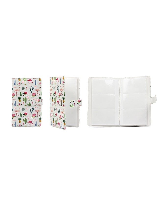 yongsheng 96-Pocket Printed Photo Album， Flamingo Photo Album Cover Picture Storage Album with 96 Pockets Photo Album Book for Photos Engagements Graduations Guestbook Note Taking Cards Family Wedding  - Image 2