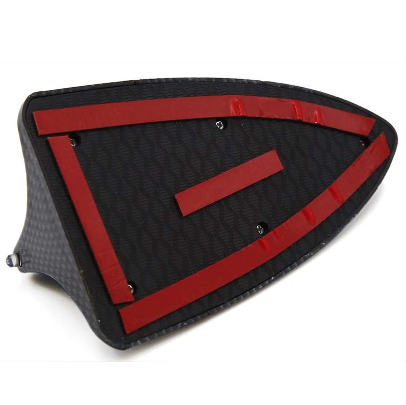 AUTUT ABS Shark Fin Antenna Cover Replacement Car Roof Self-Adhesive Ornament Part (6.1x3.5x2.4 inches) - Image 2