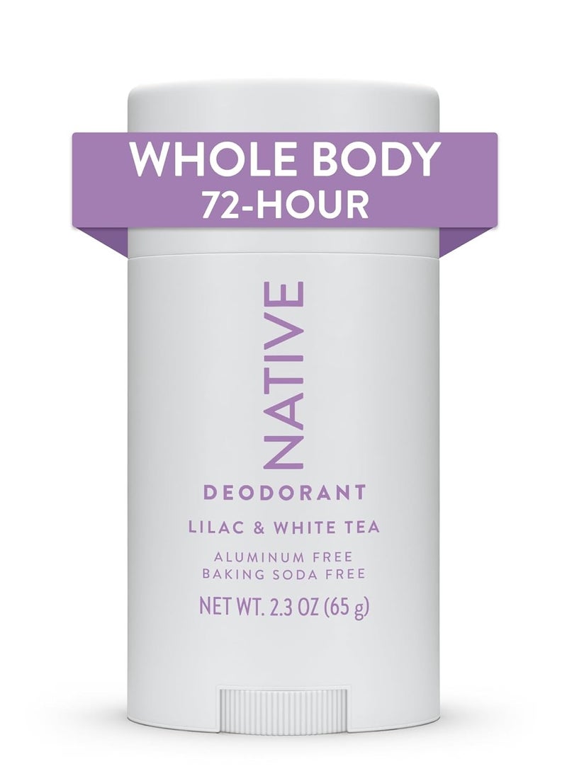 native Native Whole Body Deodorant Stick Contains Naturally Derived Ingredients, Deodorant for Men and Women | 72 Hour Odor Protection, Aluminum Free with Coconut Oil and Shea Butter | Lilac & Tea  - Image 1