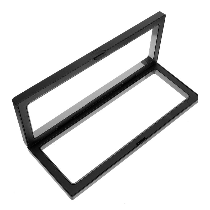 Suspension Box Floating Jewelry Display Stand Plastic Frame Packaging Case for Bracelet Pendant Black 23x9 5x2 5cm - Image 2