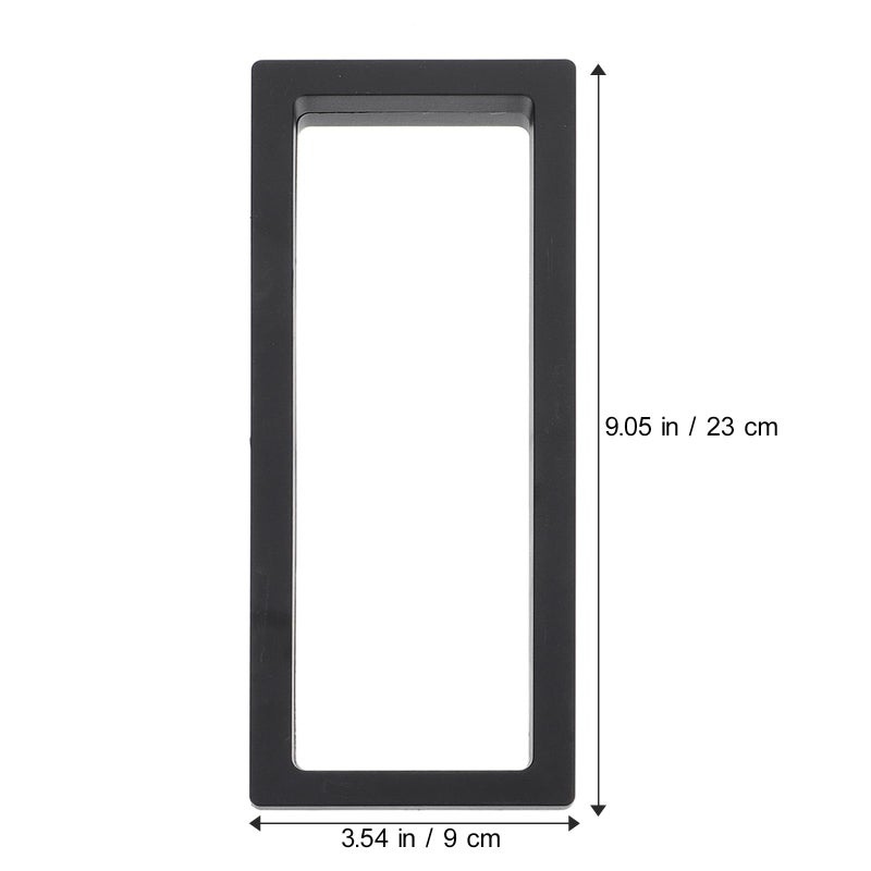 Suspension Box Floating Jewelry Display Stand Plastic Frame Packaging Case for Bracelet Pendant Black 23x9 5x2 5cm - Image 3