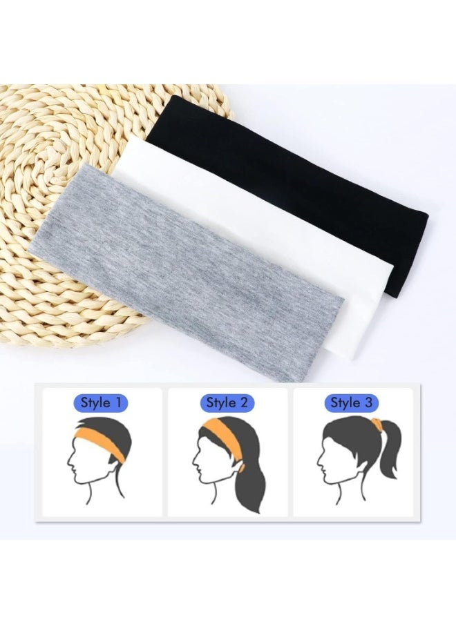 Generic Fashion Headbands For Women Wide Headband Yoga Workout Head Bands Hair Accessories(Turquoise green)  - Image 5