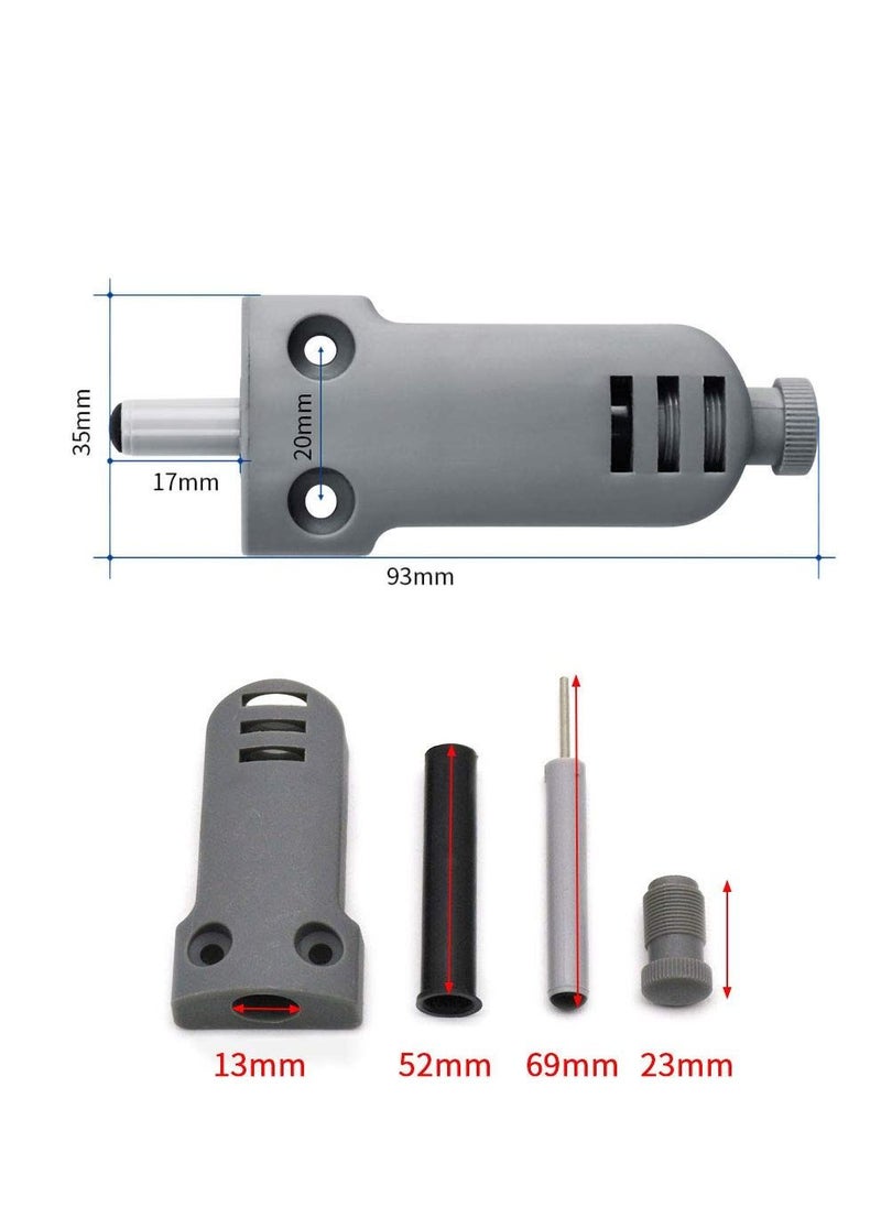 SYOSI SYOSI 4Pcs Cabinet Door Damper, Soft Close Damper for Cabinet Doors Plastic Quiet Bumper Damper Buffers for Furniture Cabinet Wardrobe Drawer  - Image 2