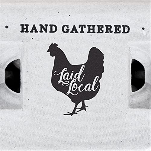 Henlay 25 Egg Cartons- Adorable Printed Vintage Design for Farm Fresh Eggs, Recycled Paper Cardboard, Sturdy & Reusable, Carton Holds up to XL Chicken Eggs (25, Locally Laid Hen) - Image 5