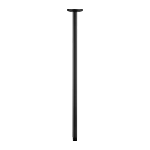 OFFO Shower Arm with Flange, 24 in Ceiling Mount Replacement Rain Shower Head Straight Arm Ceiling-Mounted For Fixed Shower Head & High Pressure Rain, Matte Black - Image 5