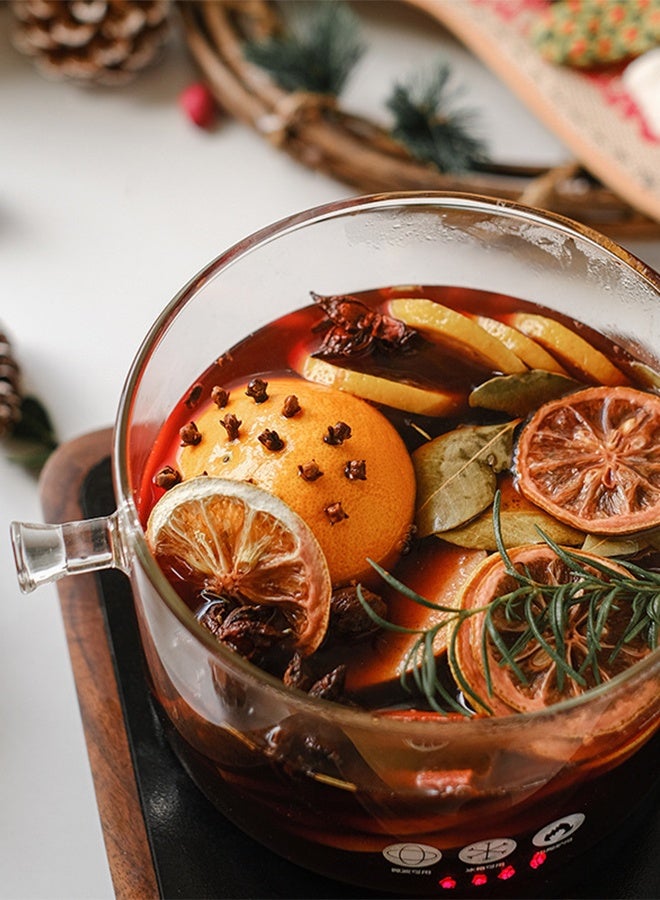 DUNISO وعاء طهي زجاجي مع غطاء، وعاء زجاجي مقاوم للحرارة بسعة 1500 مل ومقلاة بغطاء، أفضل مجموعة أواني طهي زجاجية مصنوعة يدويًا وآمنة للمعكرونة والحساء والحليب وأغذية الأطفال - Image 4