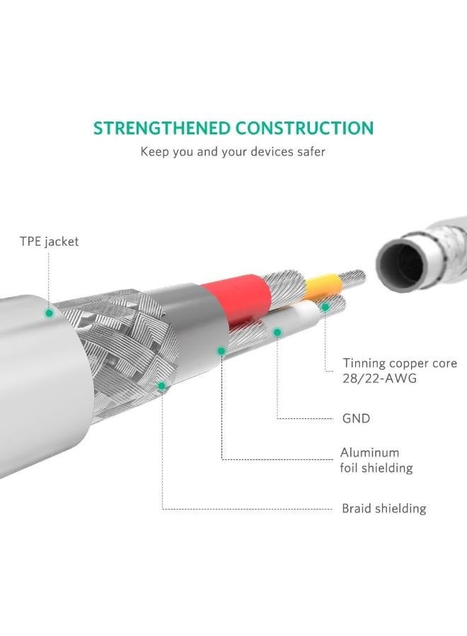 Ugreen USBA Male to - Lighting Male Cable Nickel Plating ABS Shell 2M - Image 5