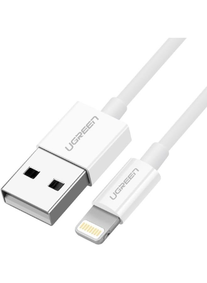 Ugreen USBA Male to - Lighting Male Cable Nickel Plating ABS Shell 2M - Image 1