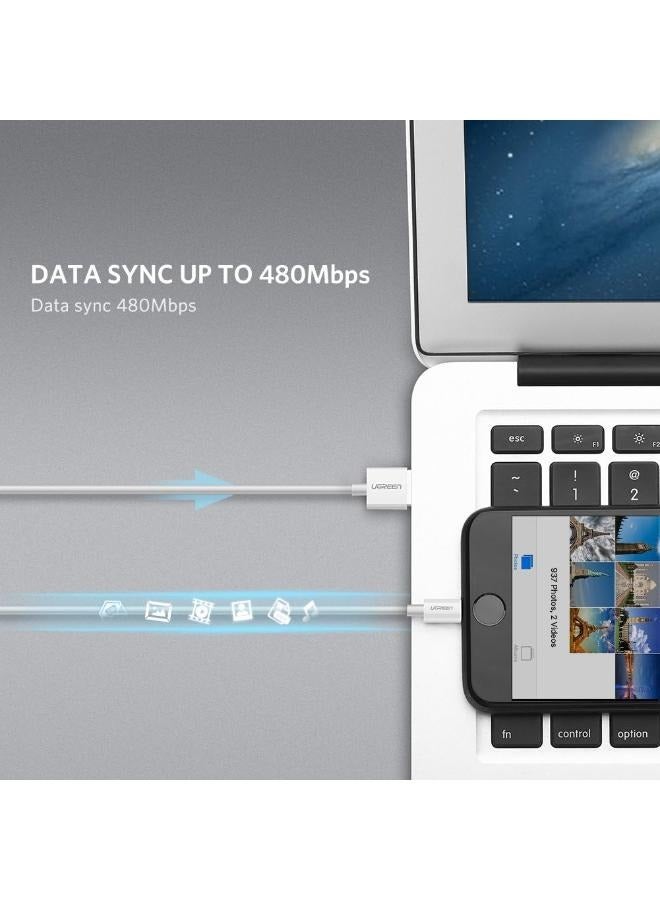 Ugreen USBA Male to - Lighting Male Cable Nickel Plating ABS Shell 2M - Image 4