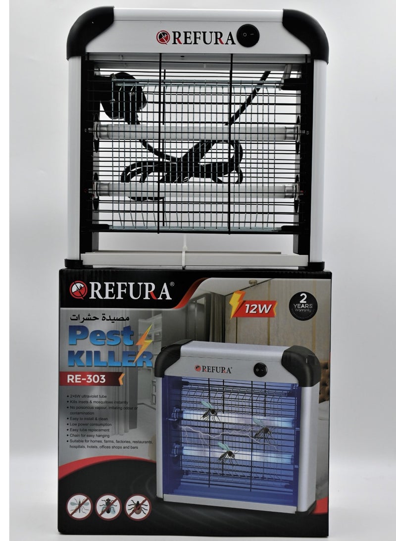 REFURA 2 Tube Mosquito & Pest Killer 12W RE-303 - Image 5