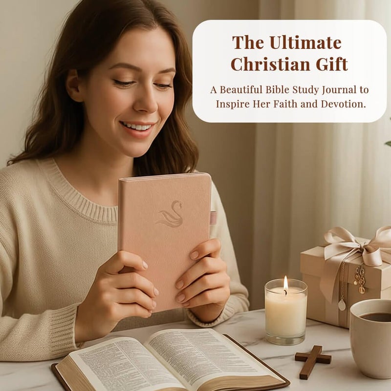 Jxselect Bible Study Journal for Women â€“ Guided Christian Notebook with Bible Reading Tracker, Prayer Prompts, Church Notes & Bible Study Supplies, Bible Journaling Kit, Beautiful Faith Gift for Her - Image 5