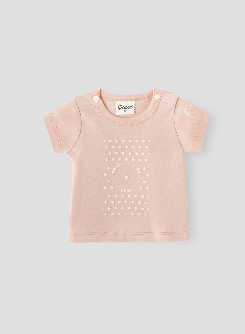POPEES Half Sleeve Gils Tops for Newborn - Infant Clothing -Baby Girl T shirt - Image 1