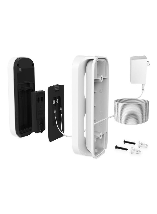 شامبرلين طقم محول طاقة سلكي للوحة مفاتيح فيديو ذكية لباب المرآب myQ - متوافق مع فتاحات أبواب Chamberlain وLiftMaster وCraftsman، أبيض - Image 1