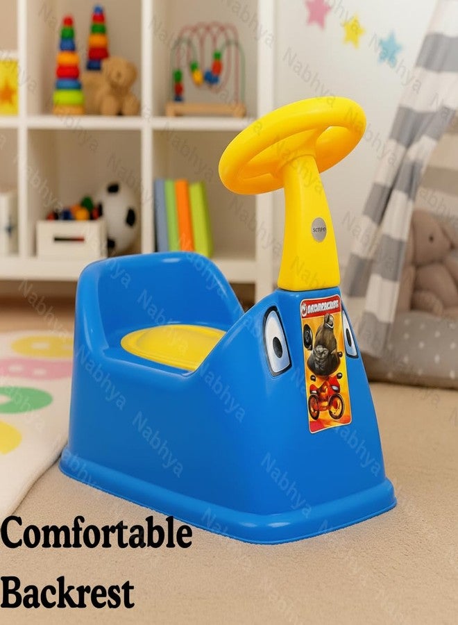 Zerya Ferrari Baby Potty Training Seat- Chair for Kids- Infant Potty Toilet Chair with Removable Tray & Closing Lid (Yellow) (Blue) - Image 3