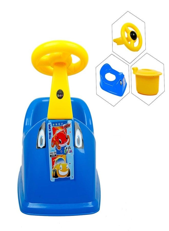Zerya Ferrari Baby Potty Training Seat- Chair for Kids- Infant Potty Toilet Chair with Removable Tray & Closing Lid (Yellow) (Blue) - Image 1