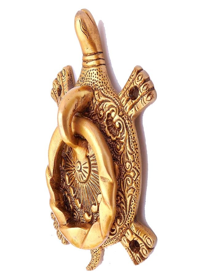 Kratidecor Fengshui Tortoise Style Decorative Brass Door Knocker - Image 2