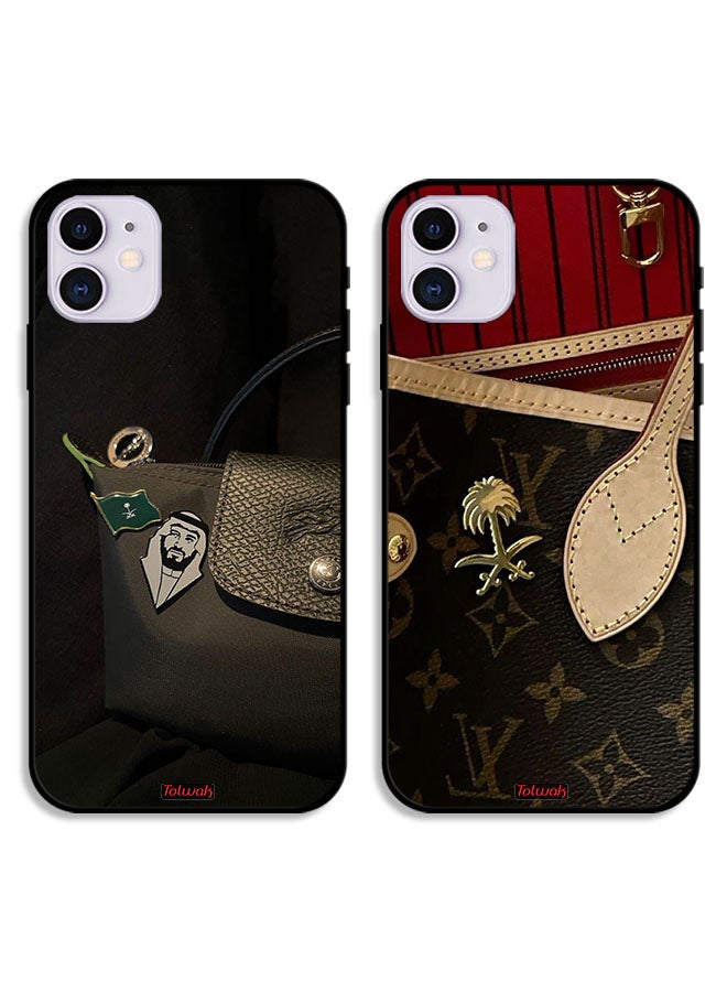 Tolwak Two Cases For Apple iPhone 11 Protective Covers Kingdom Purse - Image 1