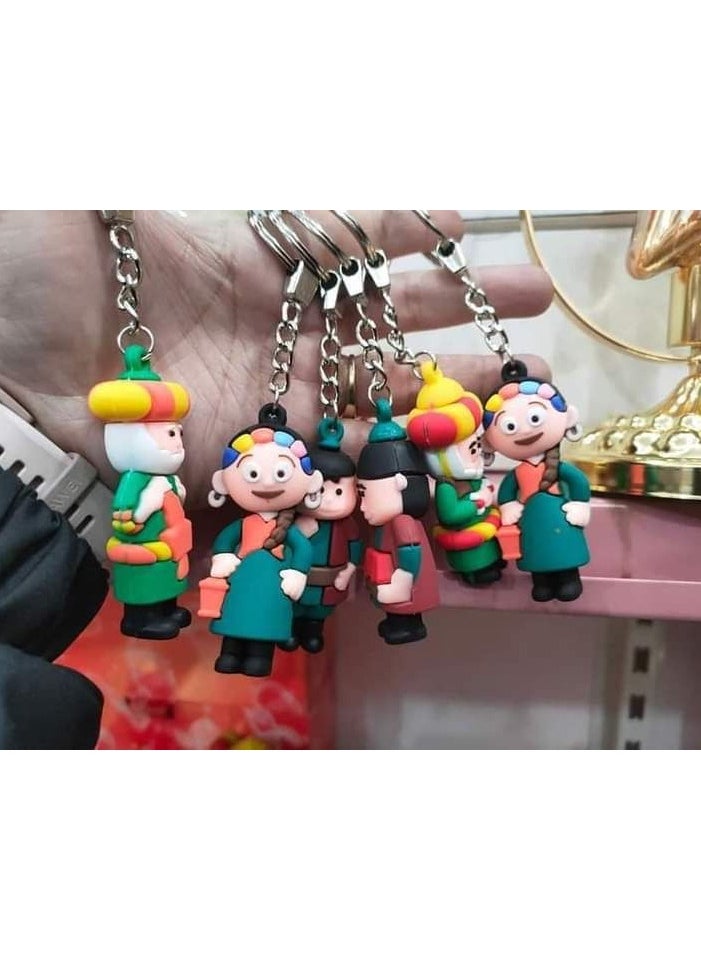 Generic Ramadan Figurines Keychain Medallions Set of 6 - Ramadan Lanterns Medallion, Multicolor  - Image 3