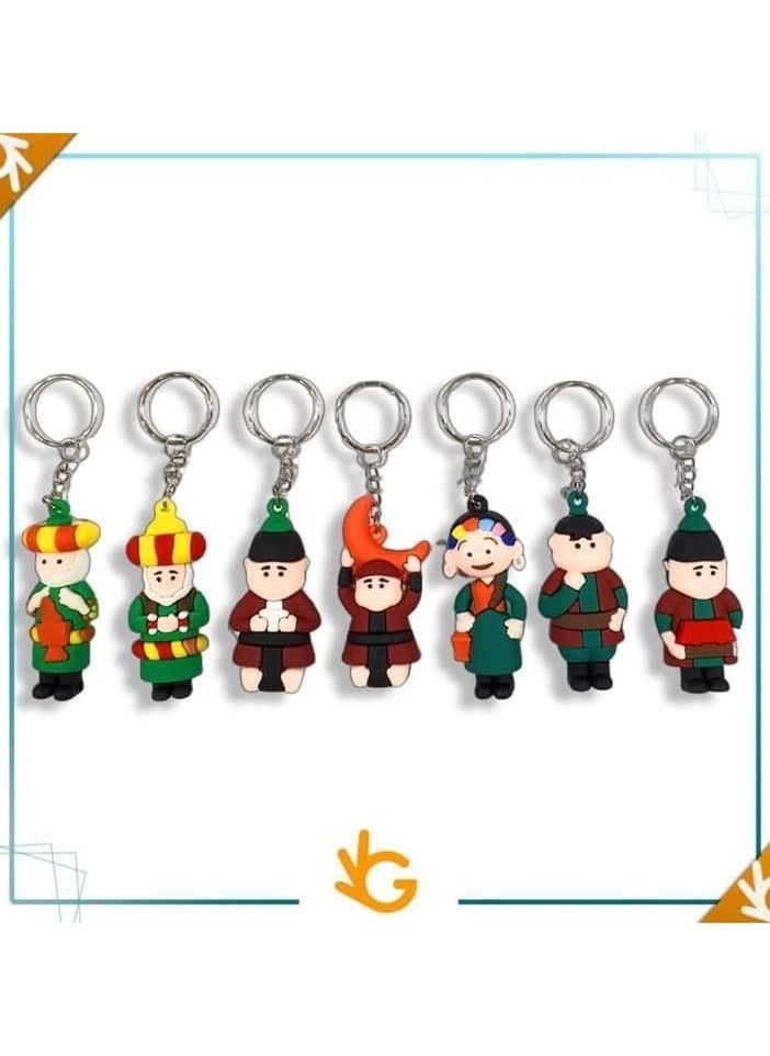 Generic Ramadan Figurines Keychain Medallions Set of 6 - Ramadan Lanterns Medallion, Multicolor  - Image 1