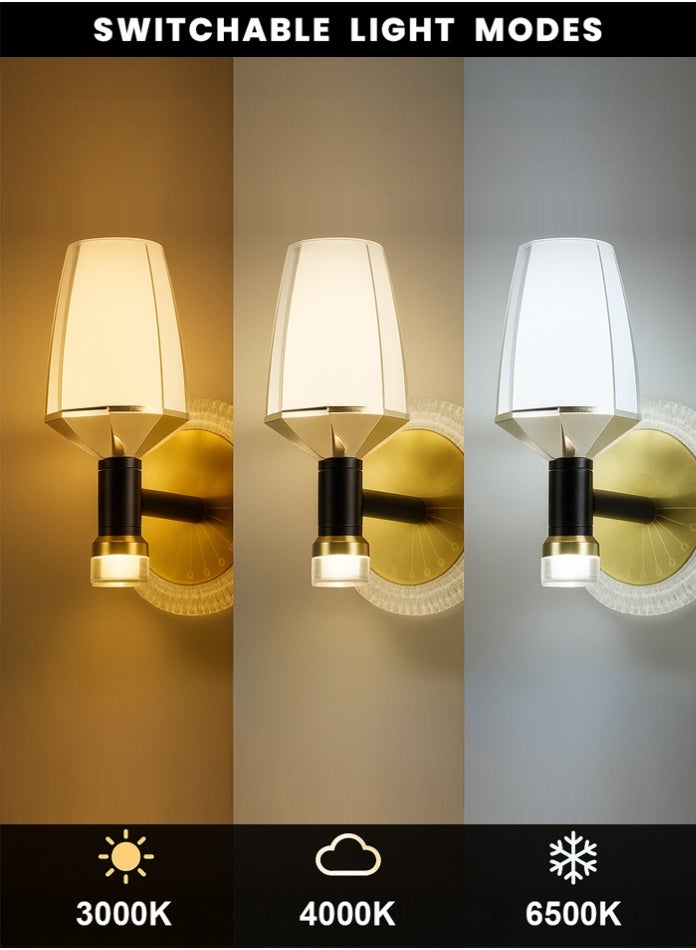 Vmax Modern Creative Gold Wall Hanging Lamp For Living Room Bedroom Balcony 3 Colour - Image 4
