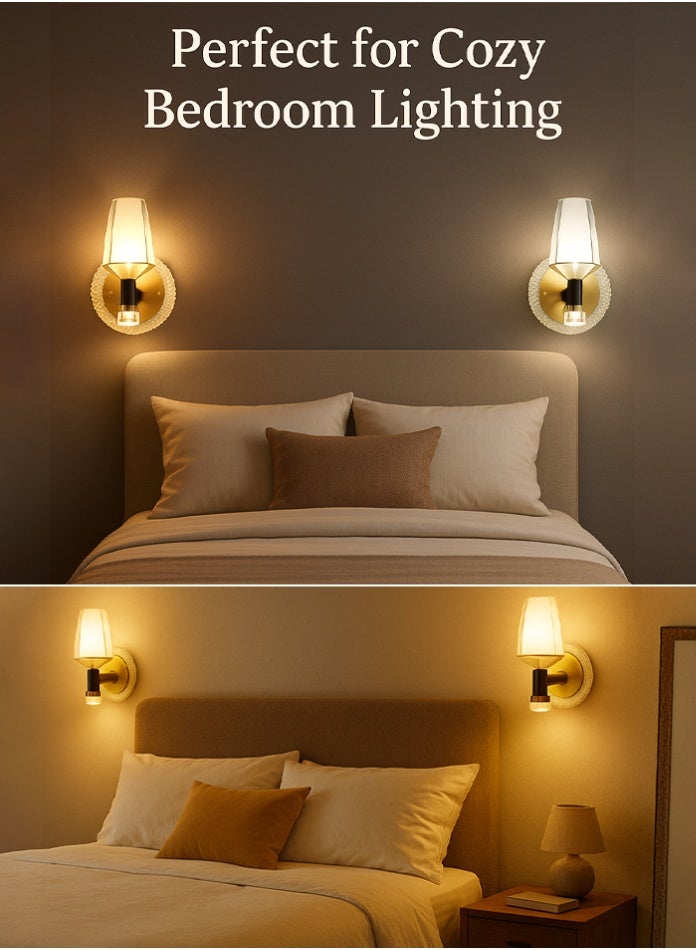 Vmax Modern Creative Gold Wall Hanging Lamp For Living Room Bedroom Balcony 3 Colour - Image 5