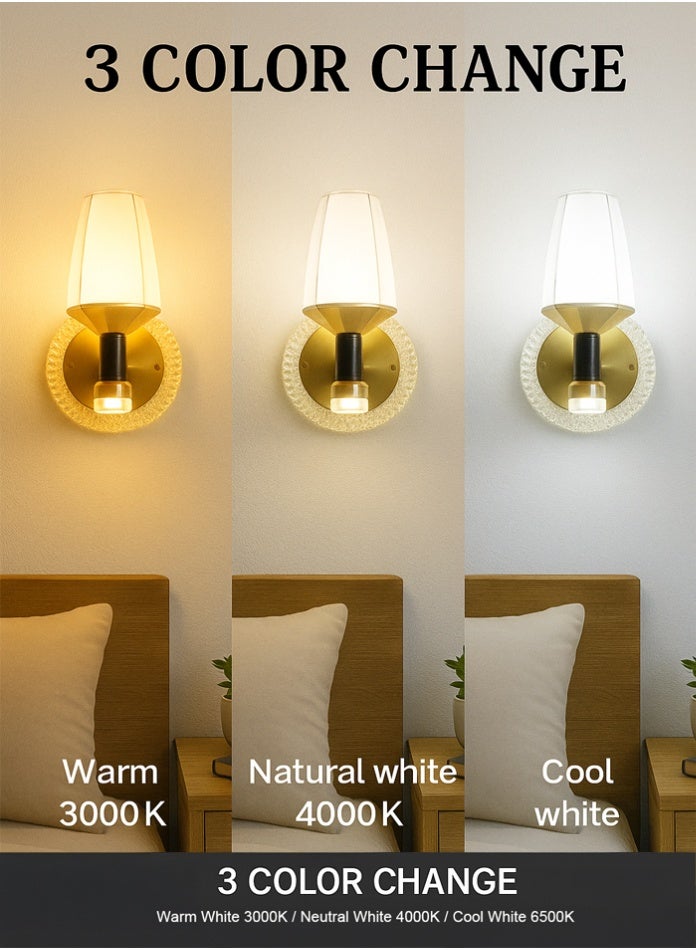 Vmax Modern Creative Gold Wall Hanging Lamp For Living Room Bedroom Balcony 3 Colour - Image 2