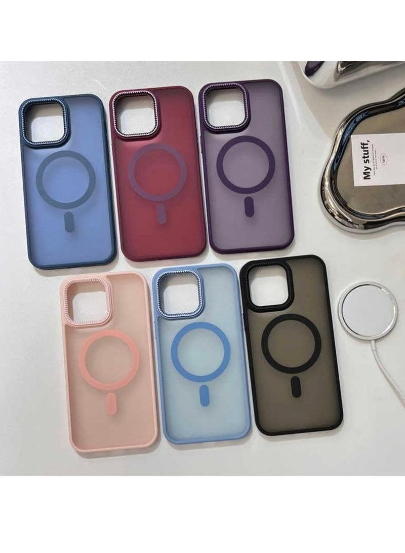 Case for  Case Samsung A55 5g Magnetic Translucent Matte Phone Cases [Compatible with MagSafe] Thin Slim Fit Shockproof Bumper Hard Protective Cover for Women Men Girls - Image 4