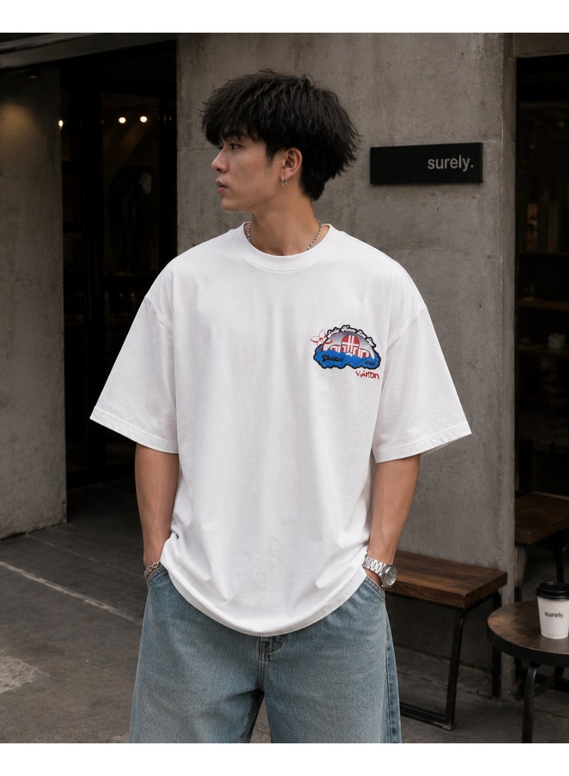 Oversized White City Graphic T-Shirt Streetwear - Image 1