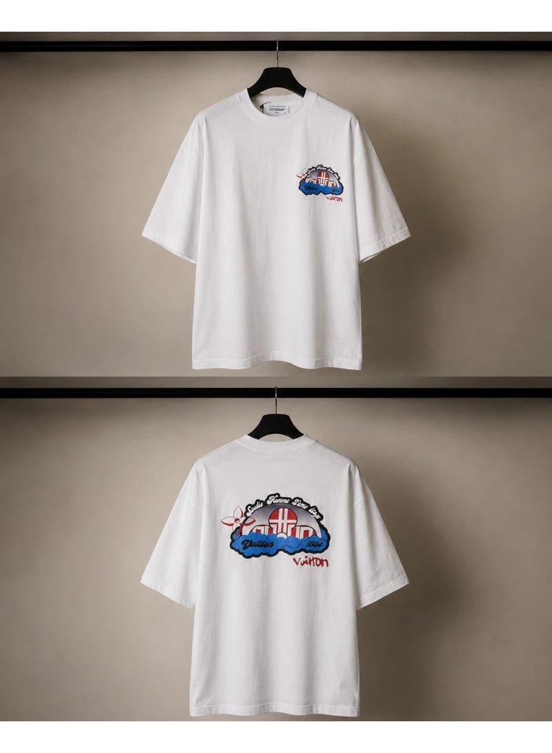 Oversized White City Graphic T-Shirt Streetwear - Image 4