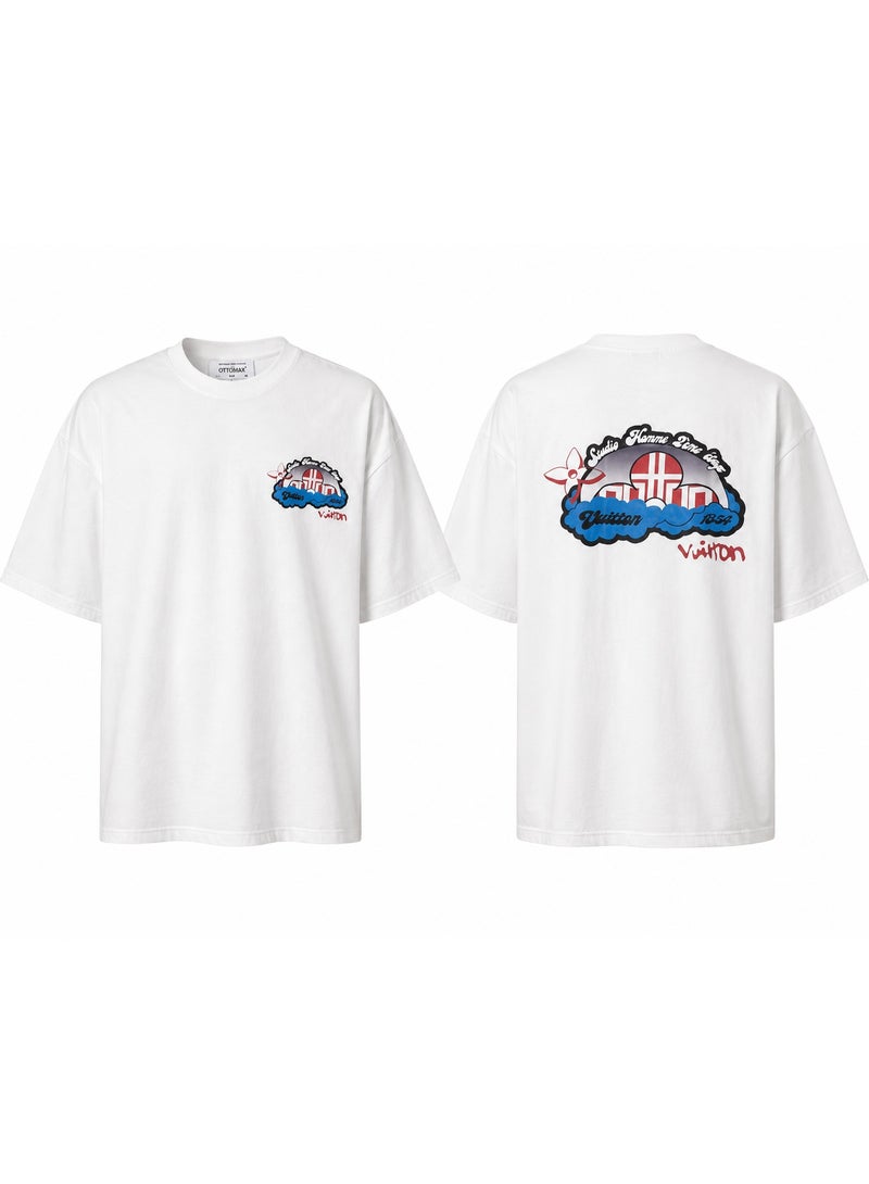 Oversized White City Graphic T-Shirt Streetwear - Image 3