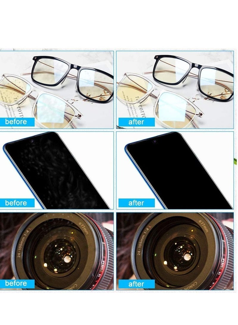 Y&D Microfiber Cleaning Cloth Glasses Lint Free Polishing for LCD Screens Lenses Camera Cell Phone Tablets, Black Grey 20Pcs - Image 4