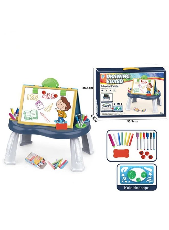 Double-Sided Educational Board for Kids (Magnetic + Chalkboard) - Image 1