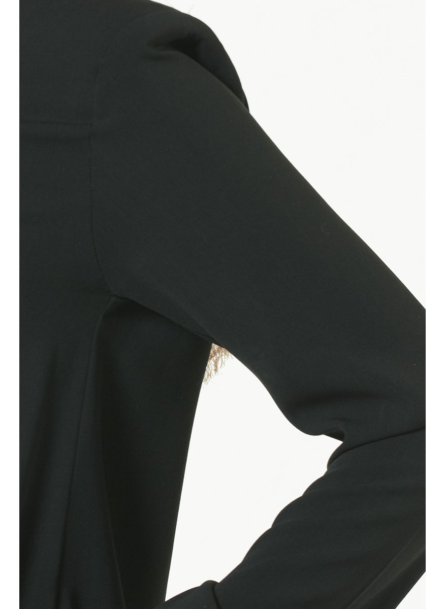 İhvan Women's Umrah and Hajj Dress Elite Fabric Black  - Image 1