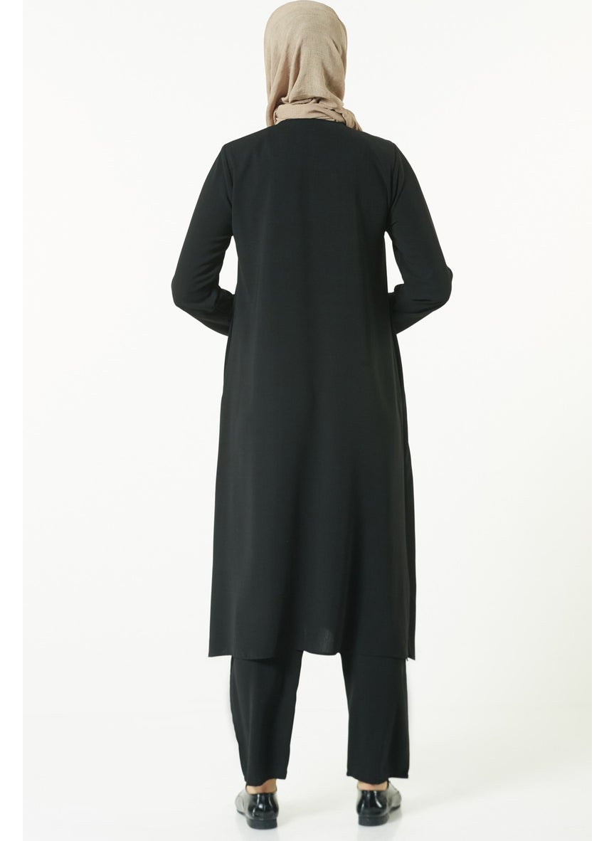 İhvan Women's Umrah and Hajj Dress Elite Fabric Black  - Image 2
