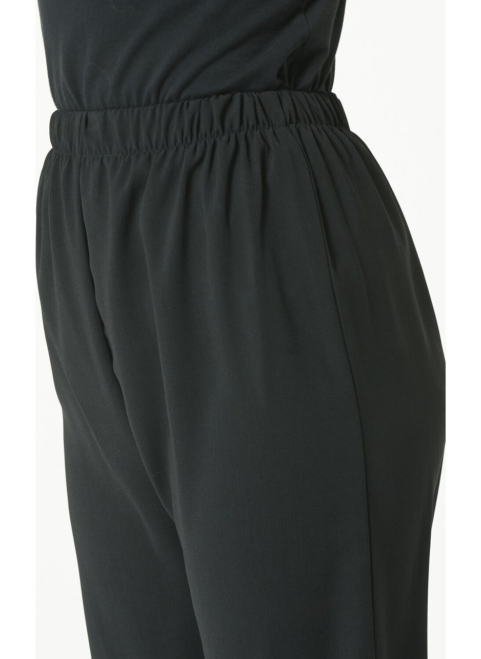 İhvan Women's Umrah and Hajj Dress Elite Fabric Black  - Image 3