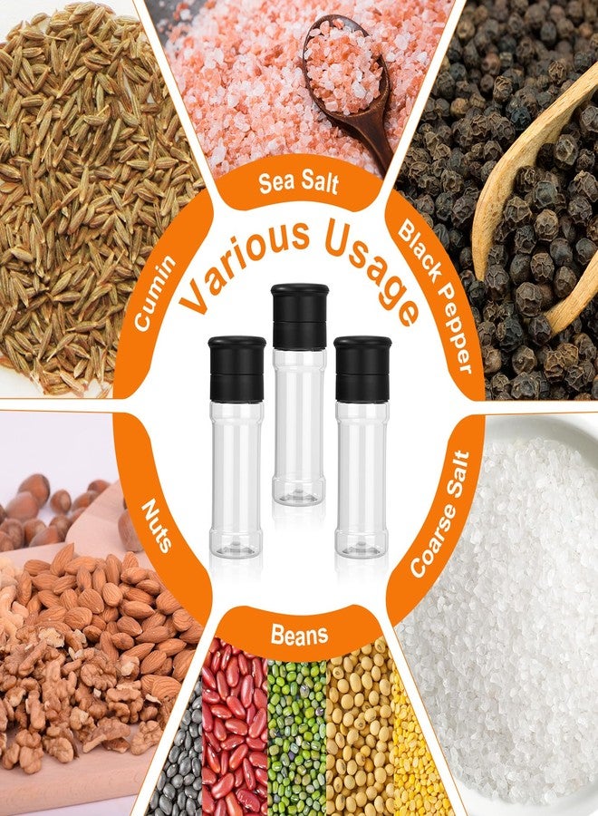 Ferrochef 30 Pcs Plastic Salt and Pepper Grinder Set Refillable Pepper Mill 3.4 oz Small Spice Bottle Clear Salt and Peppermill Shakers Manual Salts Grinders for Peppermill, Salts and Spices - Image 5