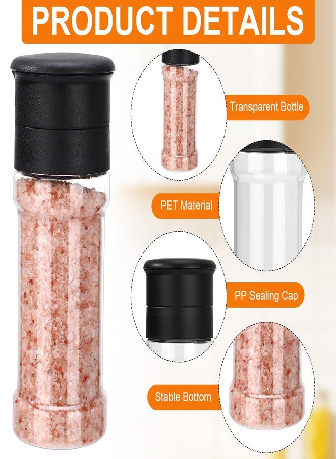 Ferrochef 30 Pcs Plastic Salt and Pepper Grinder Set Refillable Pepper Mill 3.4 oz Small Spice Bottle Clear Salt and Peppermill Shakers Manual Salts Grinders for Peppermill, Salts and Spices - Image 3